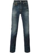 R13 Slim-fit Jeans, Men's, Size: 34, Blue, Cotton/polyester/spandex/elastane