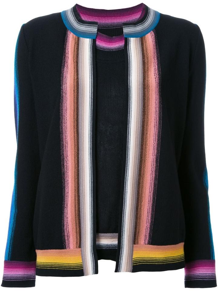 Missoni Striped Two Piece Set, Women's, Size: 40, Black, Wool