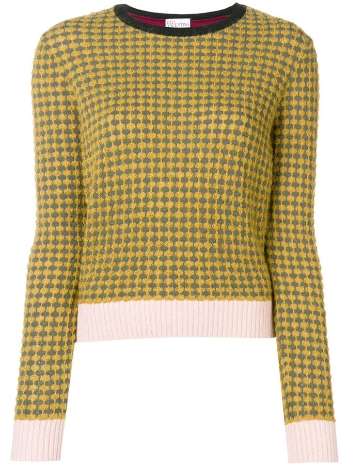 Red Valentino Crew Neck Jumper - Yellow & Orange