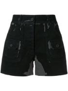 Prada Bleach-effect Shorts - Black