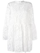 Perseverance London Drop Waist Mini Dress, Women's, Size: 6, White, Polyester