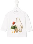 Moncler Kids Bear & Duck Print T-shirt, Boy's, Size: 18-24 Mth, White