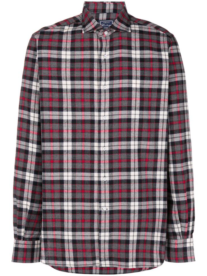 Orian Checked Slim-fit Shirt - Multicolour