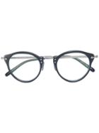 Oliver Peoples Round Frame Glasses, Black, Acetate/metal