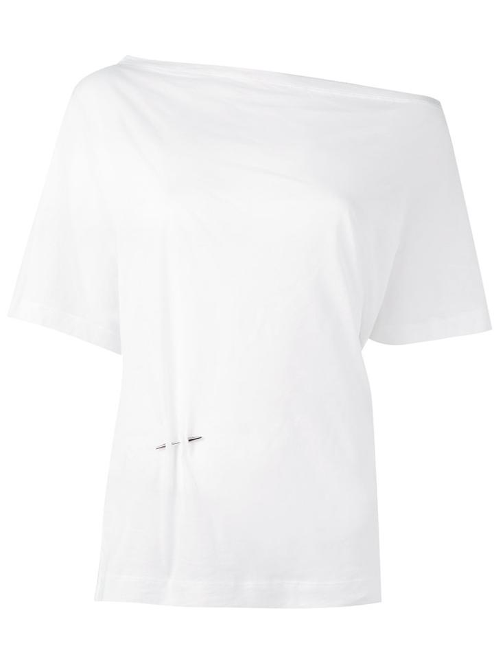 Barbara Bui Asymmetric T-shirt, Women's, Size: Xs, White, Cotton