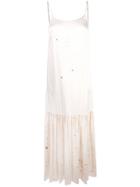 Uma Wang Aged Effect Slip Dress - White