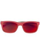 Gold And Wood 'twenty' Sunglasses - Red