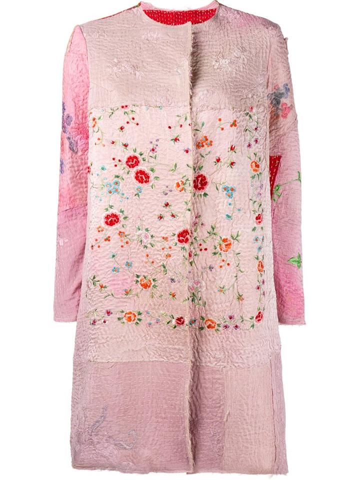 By Walid Floral Embroidered Coat