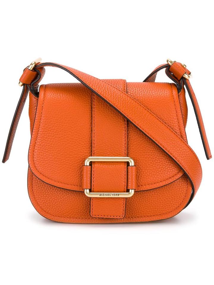 Michael Michael Kors Saddle Shoulder Bag, Women's, Yellow/orange, Leather