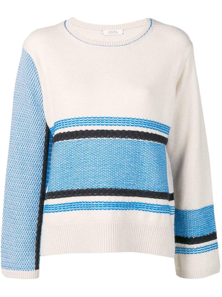 Dorothee Schumacher Panelled Crew Neck Jumper - Neutrals