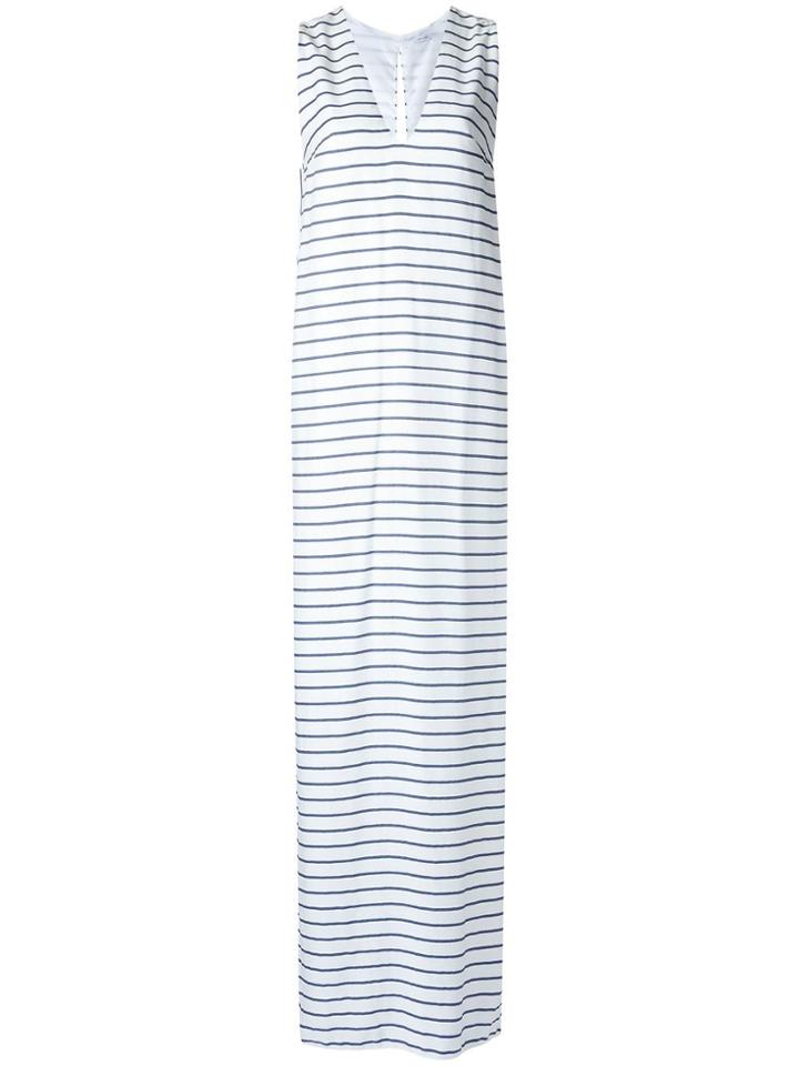 Tufi Duek Striped Maxi Dress - Blue