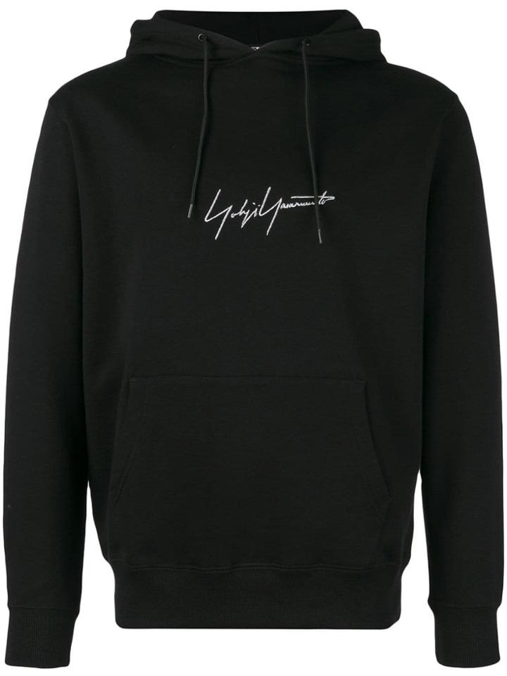 Yohji Yamamoto Signature Hooded Pullover - Black