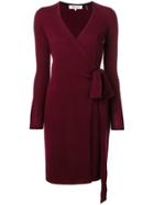 Dvf Diane Von Furstenberg Cashmere Knit Wrap Dress - Red