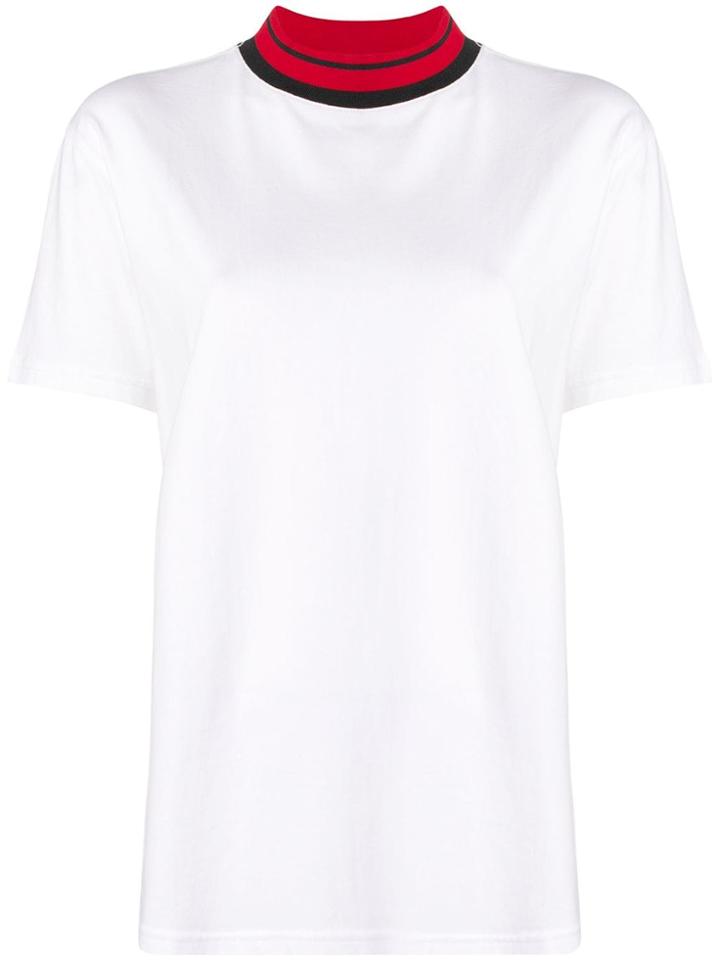 Calvin Klein Contrast Collar T-shirt - White