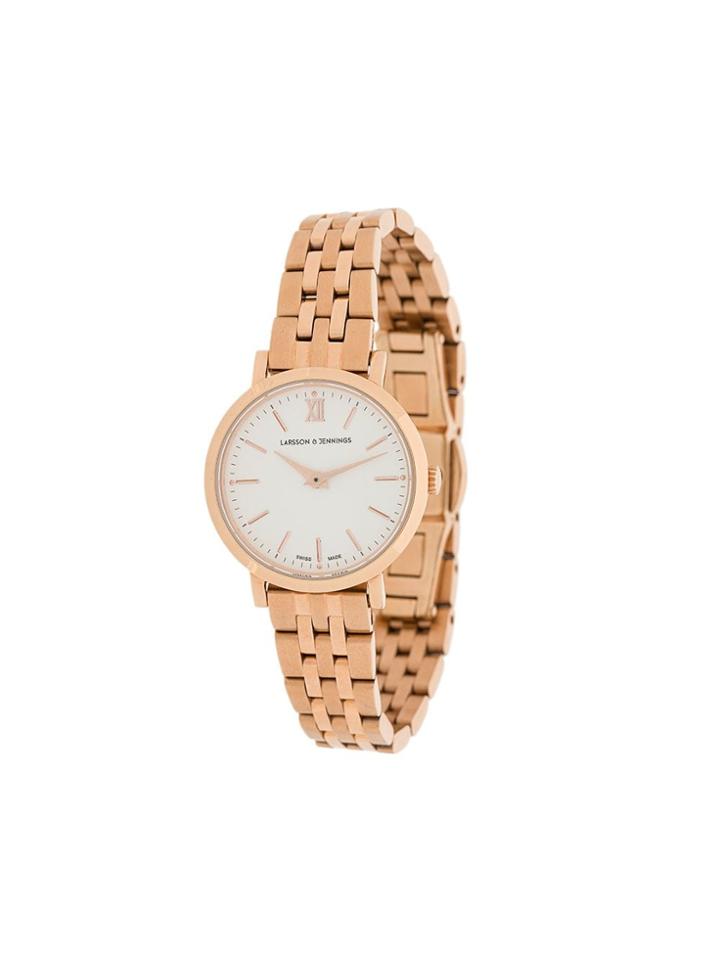 Larsson & Jennings Classic Round Face Watch - Gold