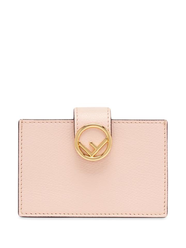 Fendi Ff Card Holder - Pink