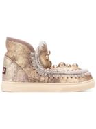 Mou Mini Eskimo Sneaker Boots - Gold
