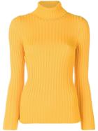 Moschino Roll-neck Fitted Sweater - Yellow