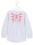 American Outfitters Kids Embroidered Peasant Blouse, Girl's, Size: 12 Yrs, Blue
