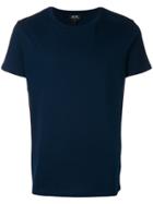 A.p.c. Round Neck T-shirt - Blue
