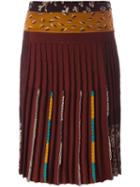 Etro Ruffled Contrast Panel Skirt