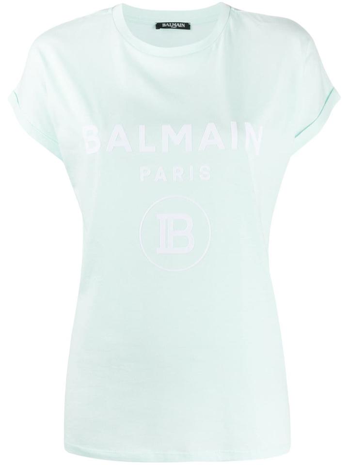 Balmain Logo-print T-shirt - Green