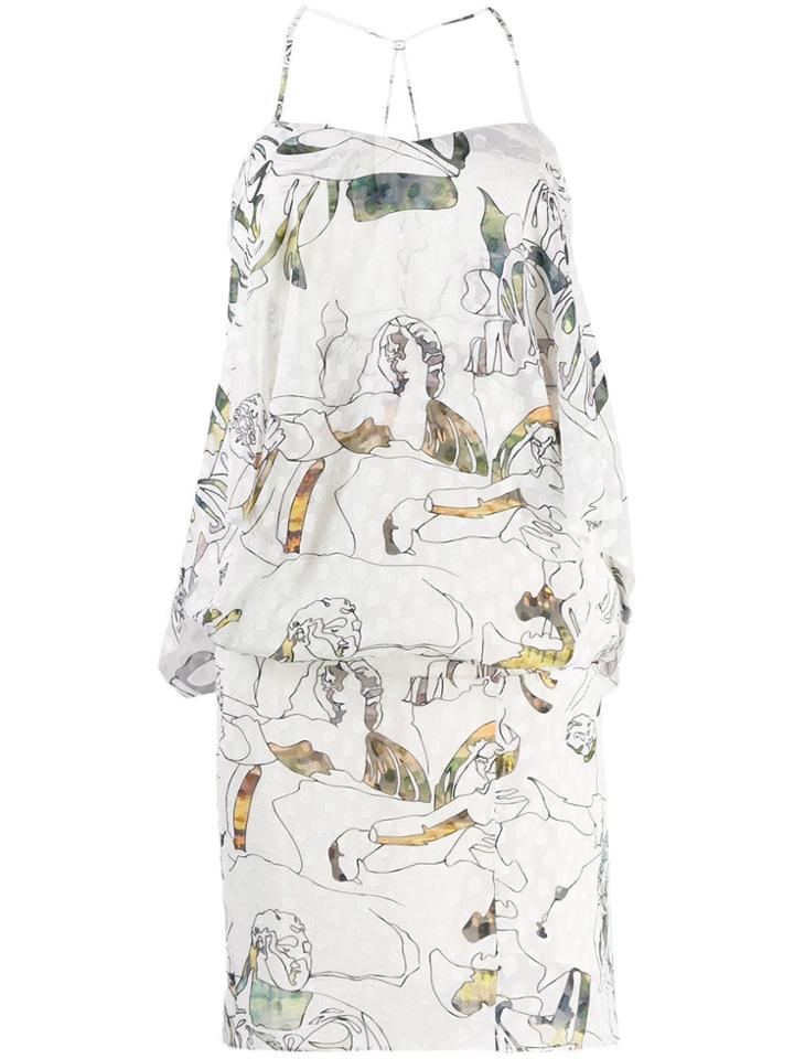 Chalayan Multi-print Dress - Neutrals