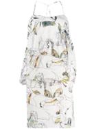 Chalayan Multi-print Dress - Neutrals