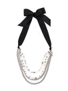 Lanvin Pearl-embellished Chain Necklace - White