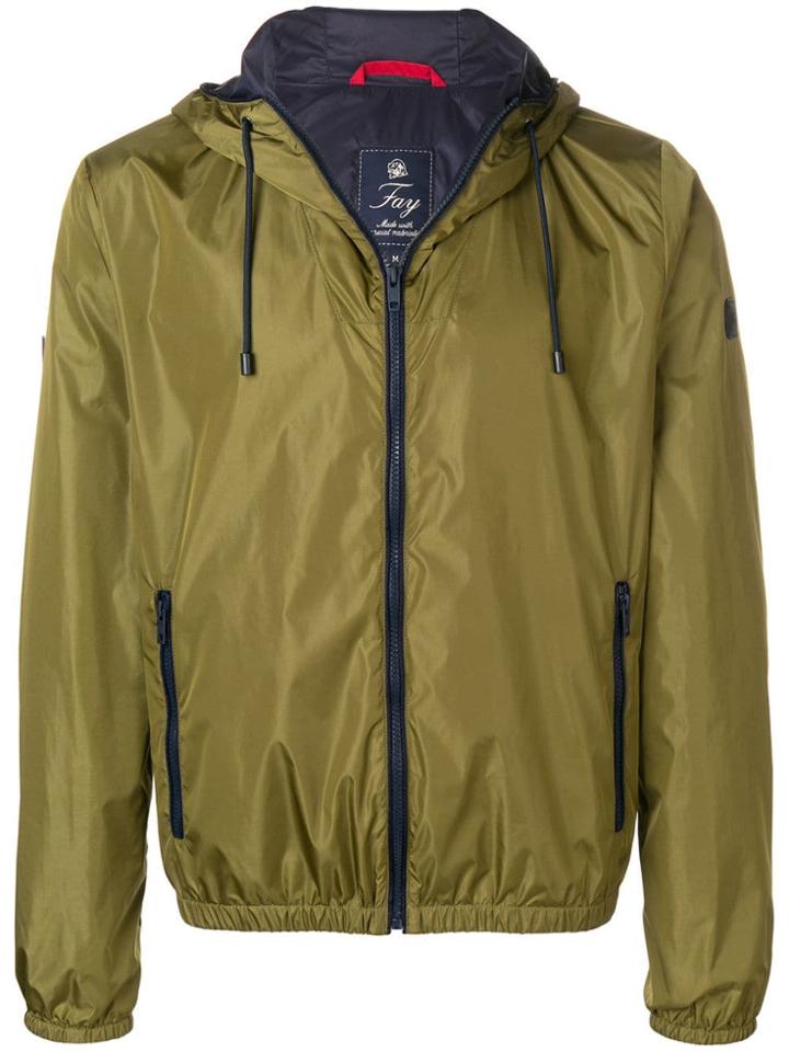 Fay Plain Rainjacket - Green