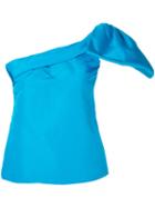 Bambah - Bow Top - Women - Silk - 8, Blue, Silk