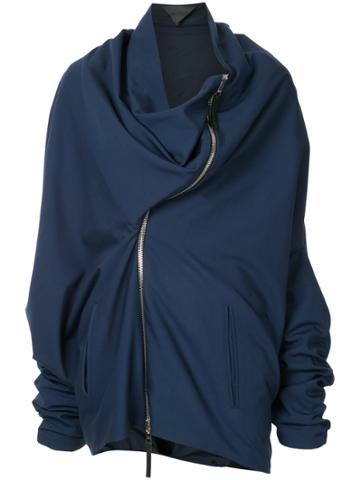 Gustavo Lins Oversized Asymmetric Jacket - Blue