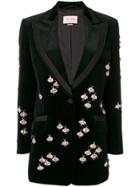 Gucci Crystal Bugs Embellished Jacket - Black