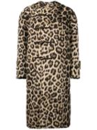 R13 Leopard Hooded Jacket - Neutrals