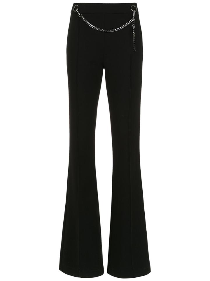 Nk Chain Detail Flared Trousers - Black