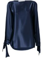 Gianluca Capannolo Tie Cuff Blouse - Blue