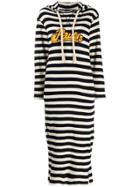 Loewe Striped Hoodie Dress - Blue