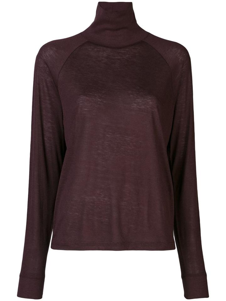 Vince Raglan-sleeves Turtleneck Jumper - Red
