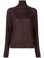 Vince Raglan-sleeves Turtleneck Jumper - Red