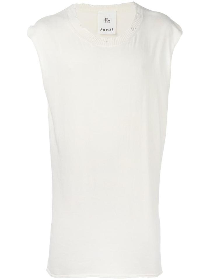 Lost & Found Rooms Sleeveless Jumper, Men's, Size: Medium, Nude/neutrals, Cotton