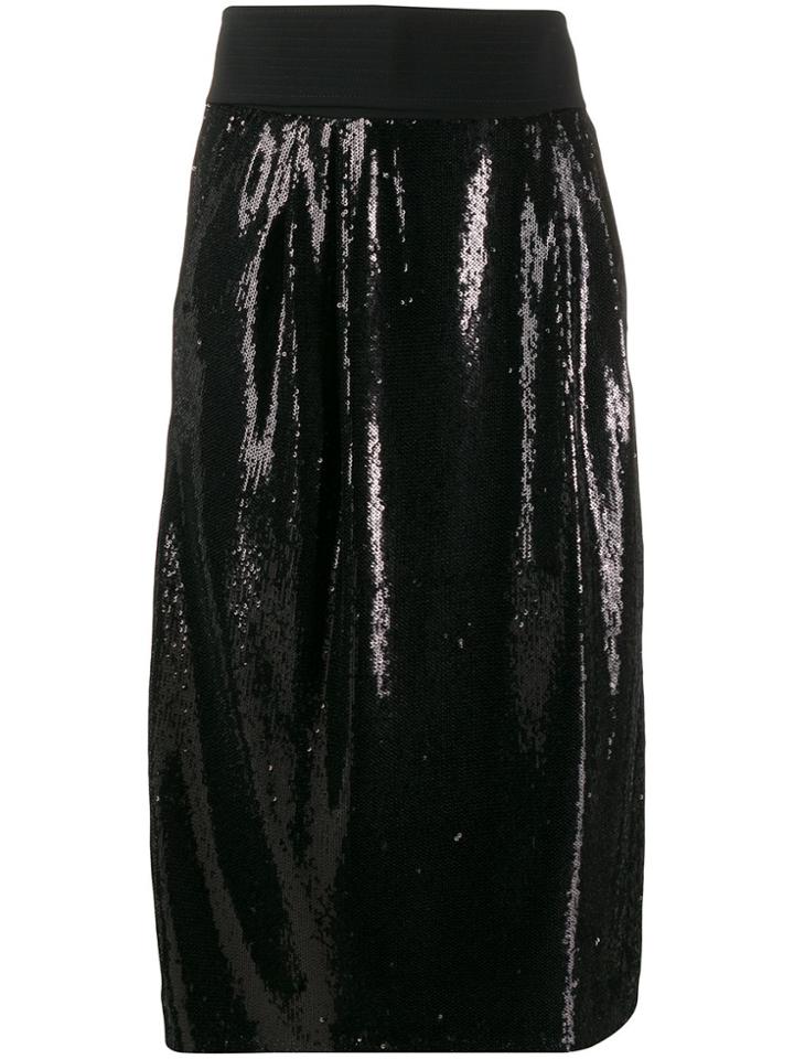 P.a.r.o.s.h. Embellished Pencil Skirt - Black
