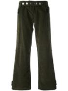 Romeo Gigli Vintage Wide Leg Trousers, Women's, Size: 42, Green