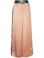 Sacai Polka Dot Print Palazzo Trousers - Neutrals