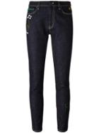 Mira Mikati Embroidered Rocket Skinny Jeans, Women's, Size: 36, Blue, Cotton/spandex/elastane