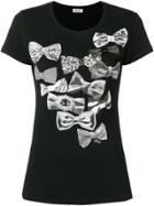 Liu Jo Bow Print T-shirt - Black