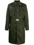 Prada Military Trench Coat - Green