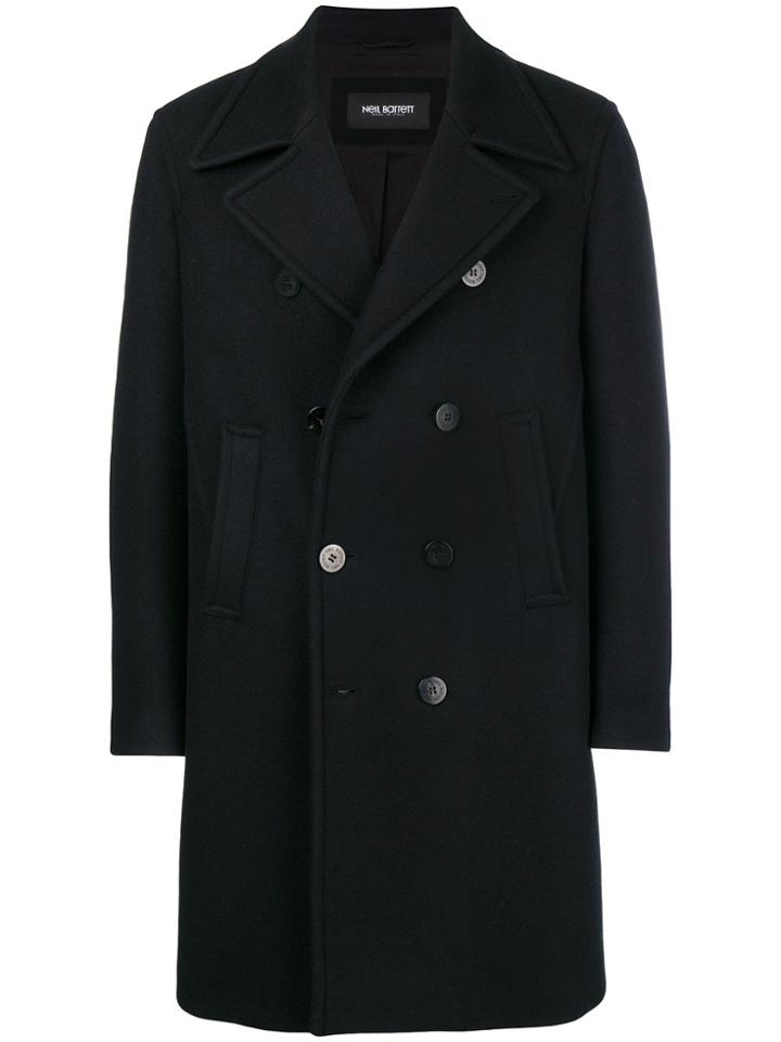 Neil Barrett Double-breasted Peacoat - Black