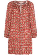 Isabel Marant Étoile Tockya Linen Long Sleeved Shift Dress - Red