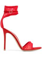 Gianvito Rossi Lace Sandals - Red
