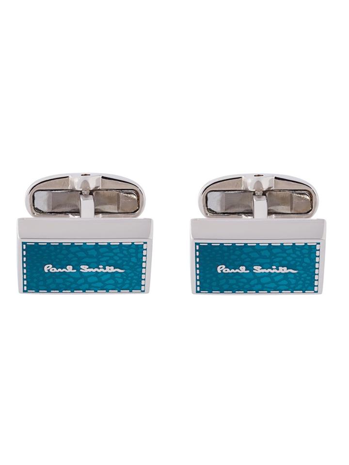 Paul Smith Logo Cube Cufflinks - Blue
